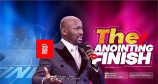 The Anointing To Finish Part 2 By Apostle Johnson Suleman