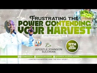 FRUSTRATING THE POWER CONTENDING YOUR HARVEST by Apostle Johnson Suleman